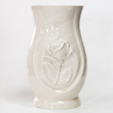 Полимерная ваза ПВ-5 белая