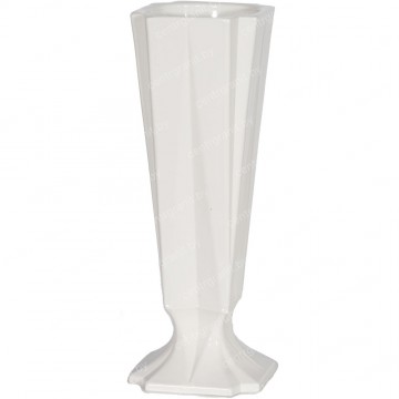 Полимерная ваза ПВ-21 белая