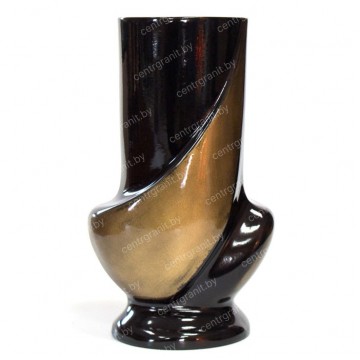 Полимерная ваза ПВ-1 черн/зол