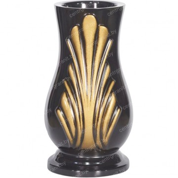 Полимерная ваза ПВ-10 черн/зол