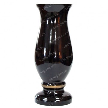 Полимерная ваза ПВ-2 черн/зол