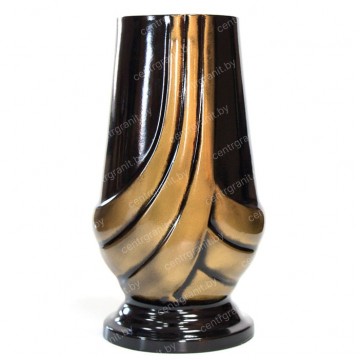 Полимерная ваза ПВ-6 черн/зол