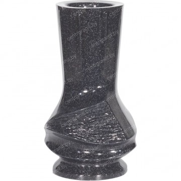 Полимерная ваза ПВ-4 темный гранит