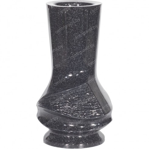 Полимерная ваза ПВ-4 темный гранит