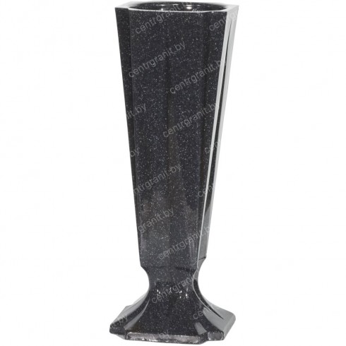 Полимерная ваза ПВ-21 темный гранит