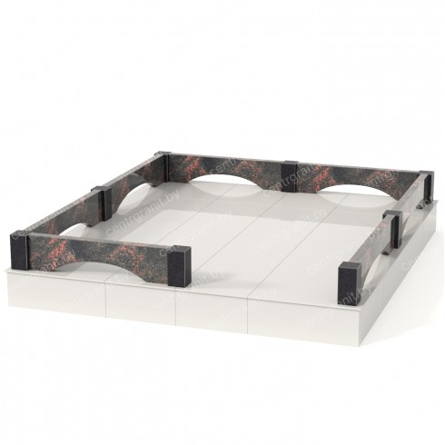 Гранитная ограда ГО-26