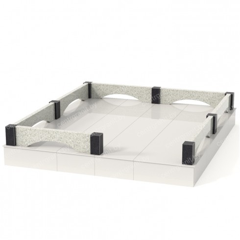 Гранитная ограда ГО-26