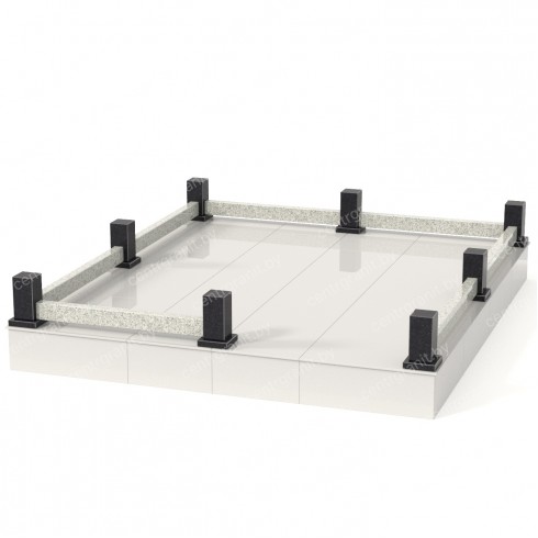 Гранитная ограда ГО-7