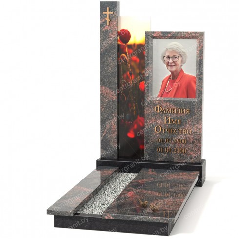 Памятник со стеклом СС-2