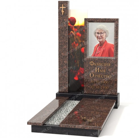 Памятник со стеклом СС-2