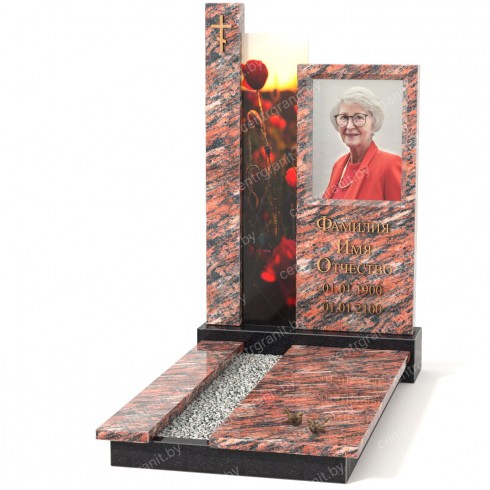 Памятник со стеклом СС-2